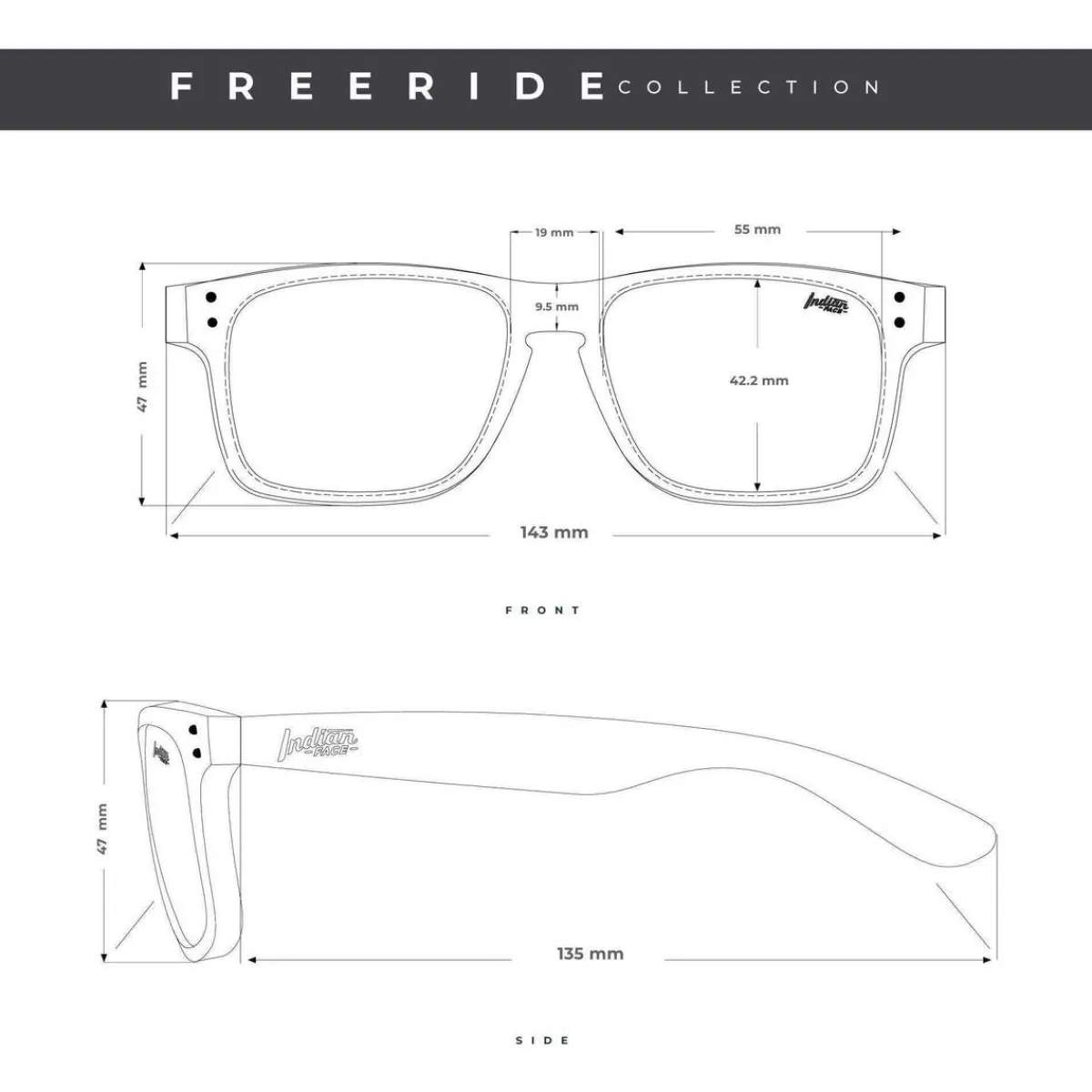 The Indian Face Freeride-Homme Lunettes De Soleil