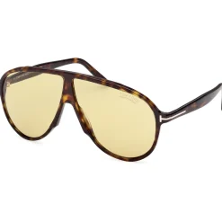 Tom Ford FT1211 VLADIMIR Lunettes de soleil, Havana/Marron, 65 mm-Homme Lunettes De Soleil
