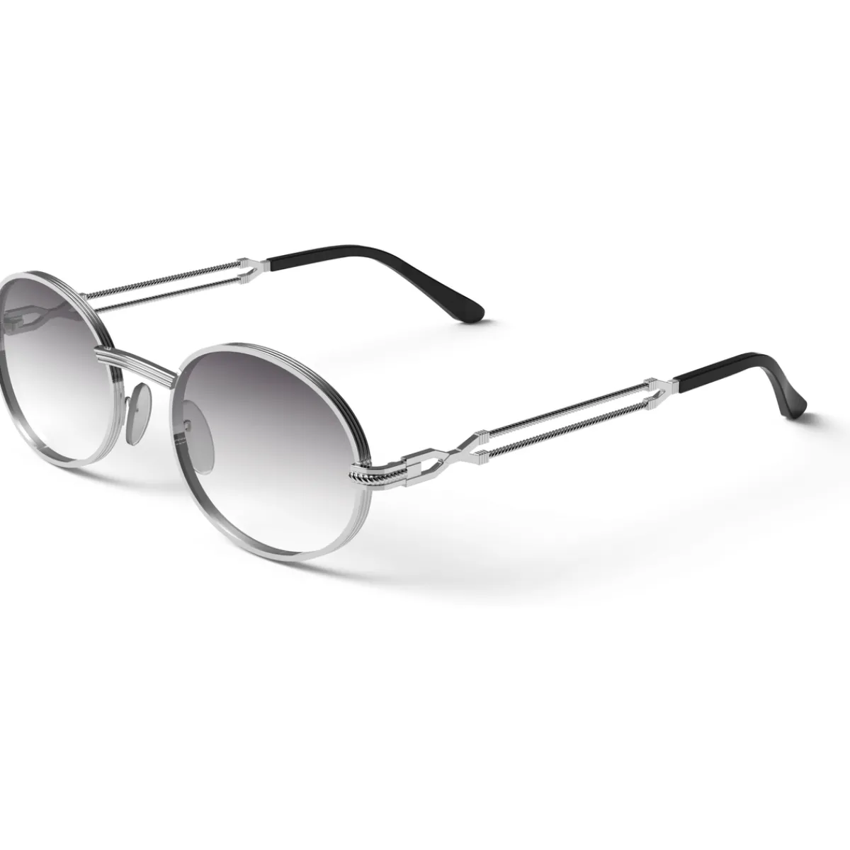 Xlab GIAVA Lunettes de soleil, Argent/Fumée, 51 mm-Homme Lunettes De Soleil