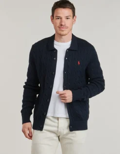 Polo Ralph Lauren GILET EN MAILLE TORSADEE-Homme Pulls & Gilets