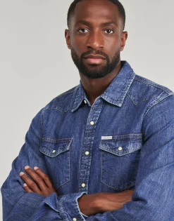 Guess GJ SLIM LS DENIM-Homme Chemises