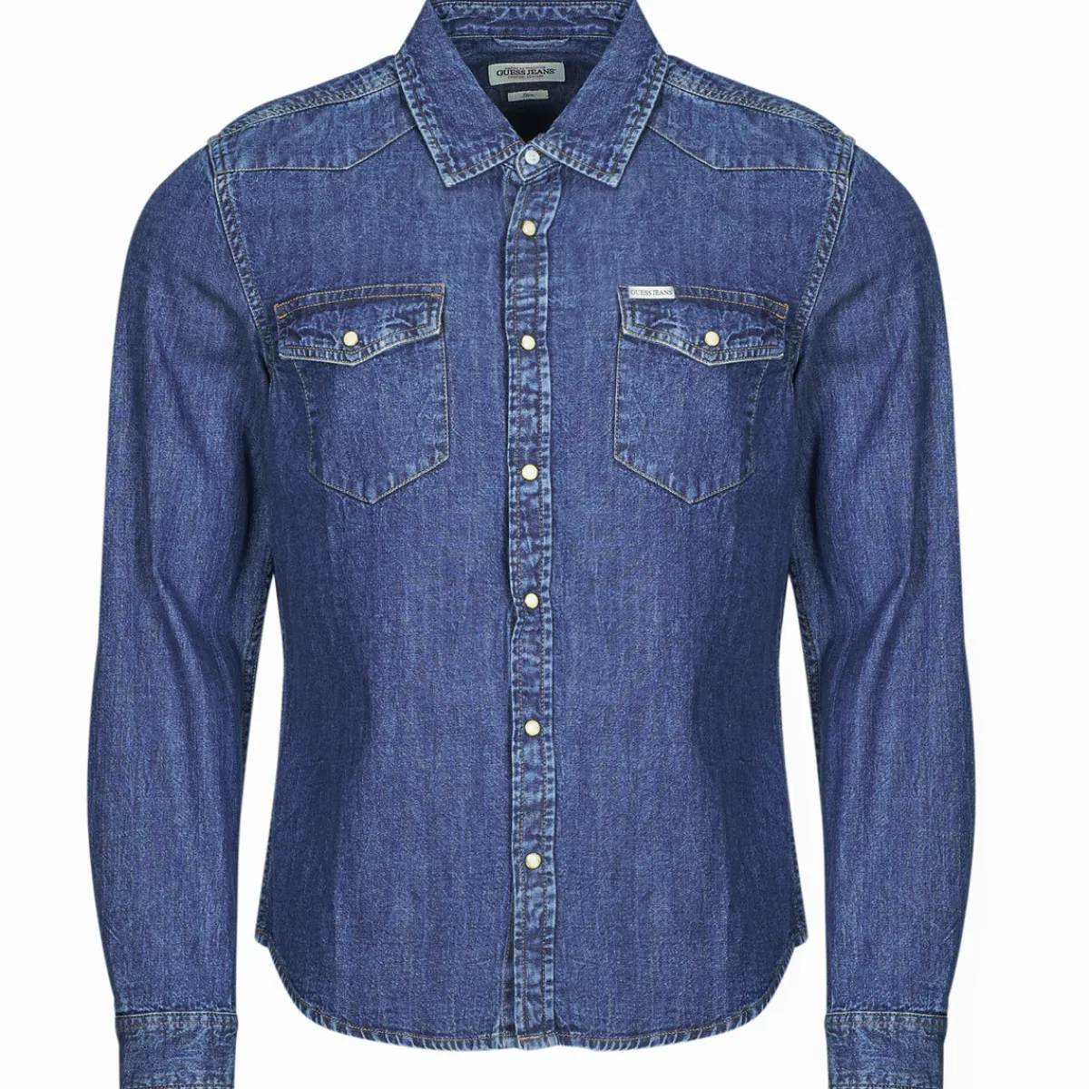 Guess GJ SLIM LS DENIM-Homme Chemises