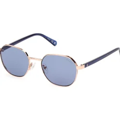Guess GU00116 Lunettes de soleil, Or/Bleu, 51 mm-Homme Lunettes De Soleil