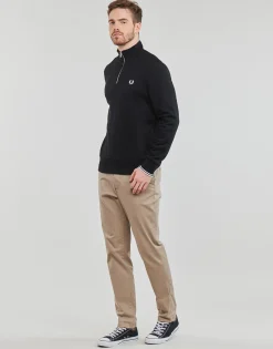 Fred Perry HALF ZIP SWEATSHIRT-Homme Sweats & Polaires