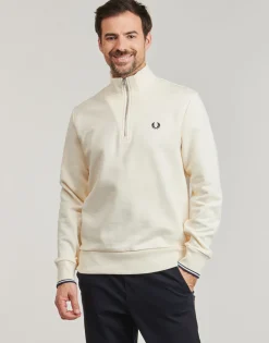Fred Perry HALF ZIP SWEATSHIRT-Homme Sweats & Polaires