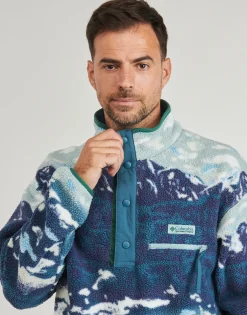 Columbia HELVETIA II PRINTED HALF SNAP FLEECE-Homme Randonnée|Sweats & Polaires