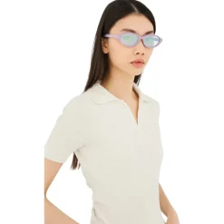 Retrosuperfuture 0HJ Word avec Candy Lunettes de soleil, /Argent, 54 mm-Homme Lunettes De Soleil