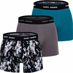 Happy Shorts Homme Caleçon Paquet de 3-Homme Caleçons