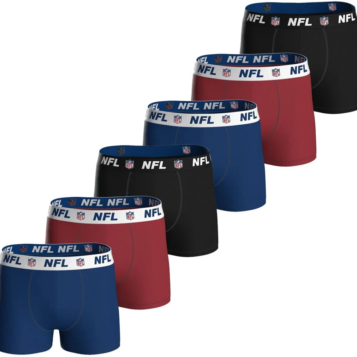 Nfl Homme Caleçon Paquet de 6 SHIELD 6pk Boxers-Homme Caleçons