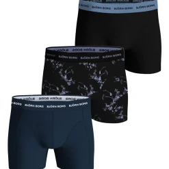 Björn Borg Homme Caleçon Paquet de 3 Cotton Stretch Boxer 3P-Homme Caleçons