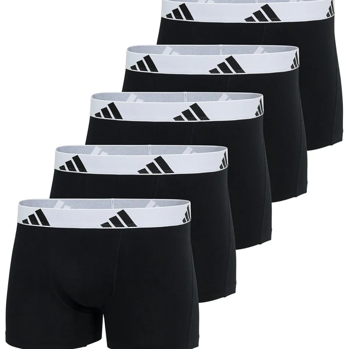 adidas Homme Caleçon Paquet de 5 Trunks 5P Acvtive Flex Cotton-Homme Caleçons