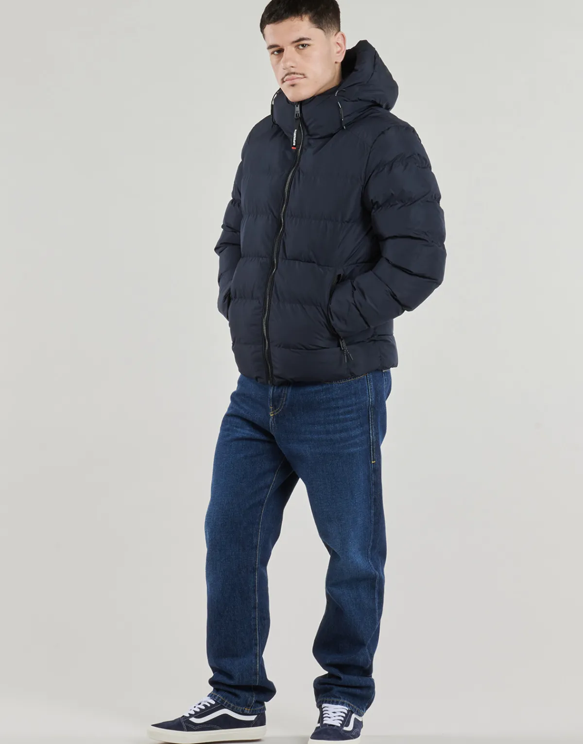 Superdry HOODED SPORTS PUFFR JACKET-Homme Manteaux