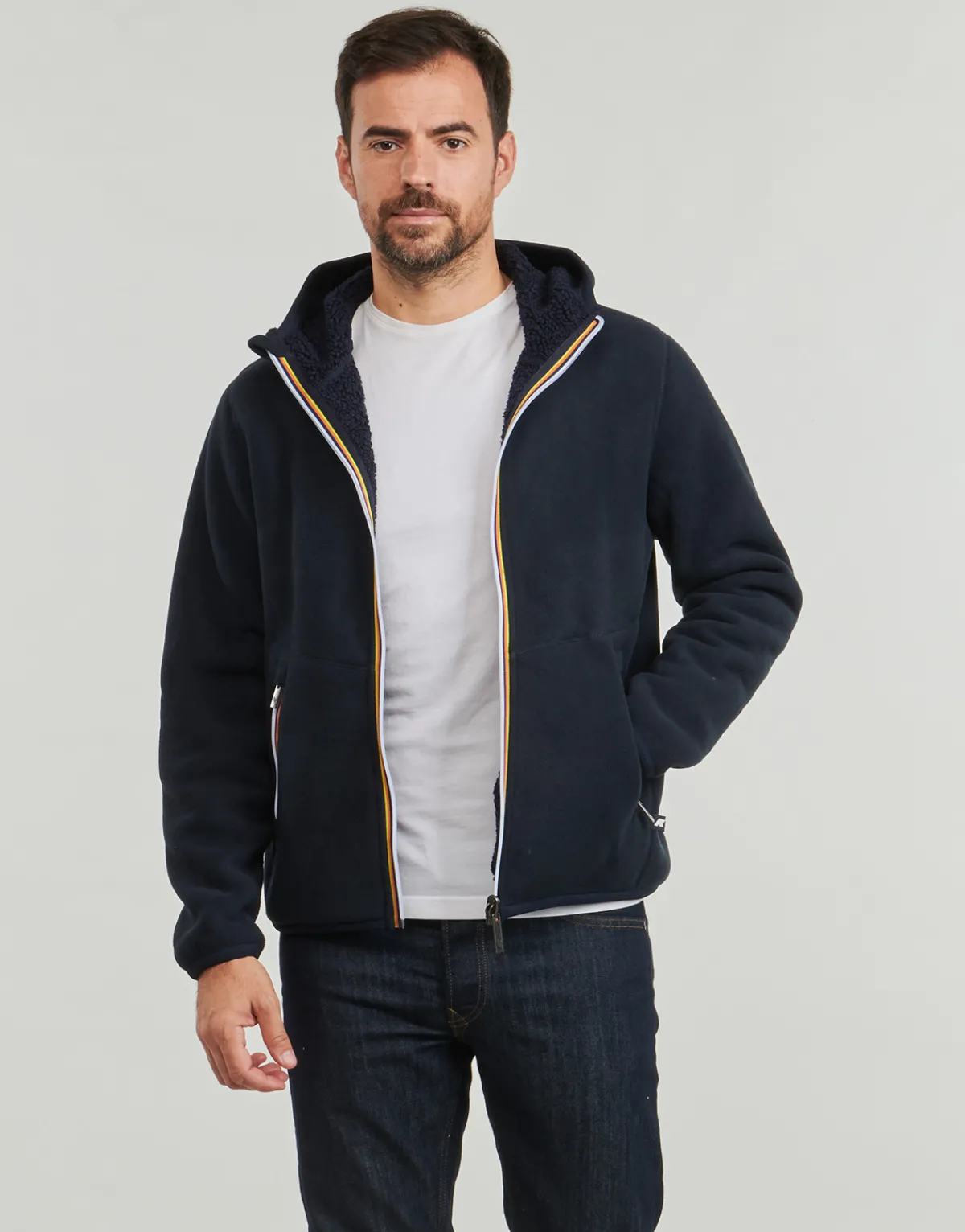 K-Way JACK SHERPA POLAR DOUBLE-Homme Sweats & Polaires