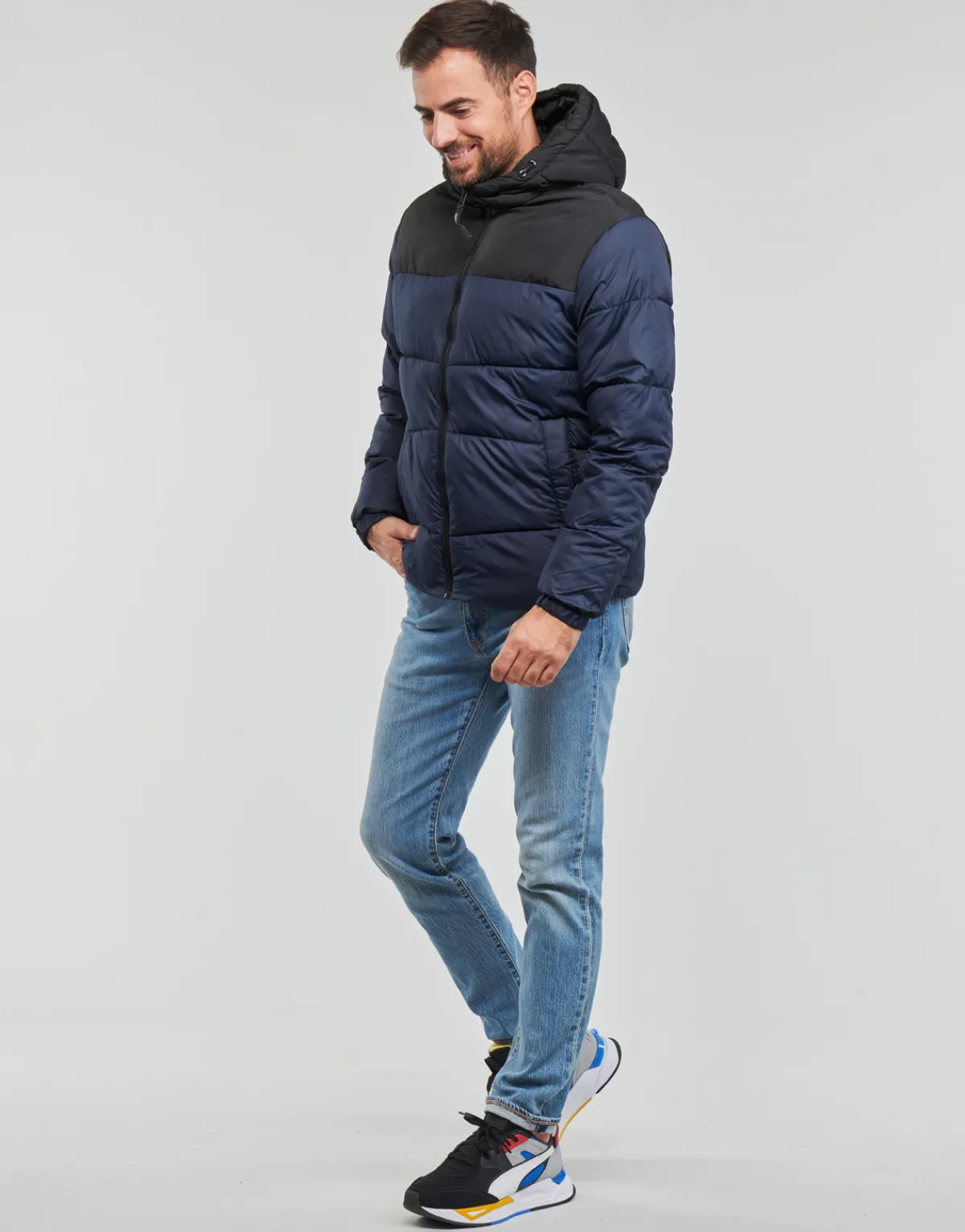 Jack & Jones JJCHILI PUFFER HOOD-Homme Manteaux