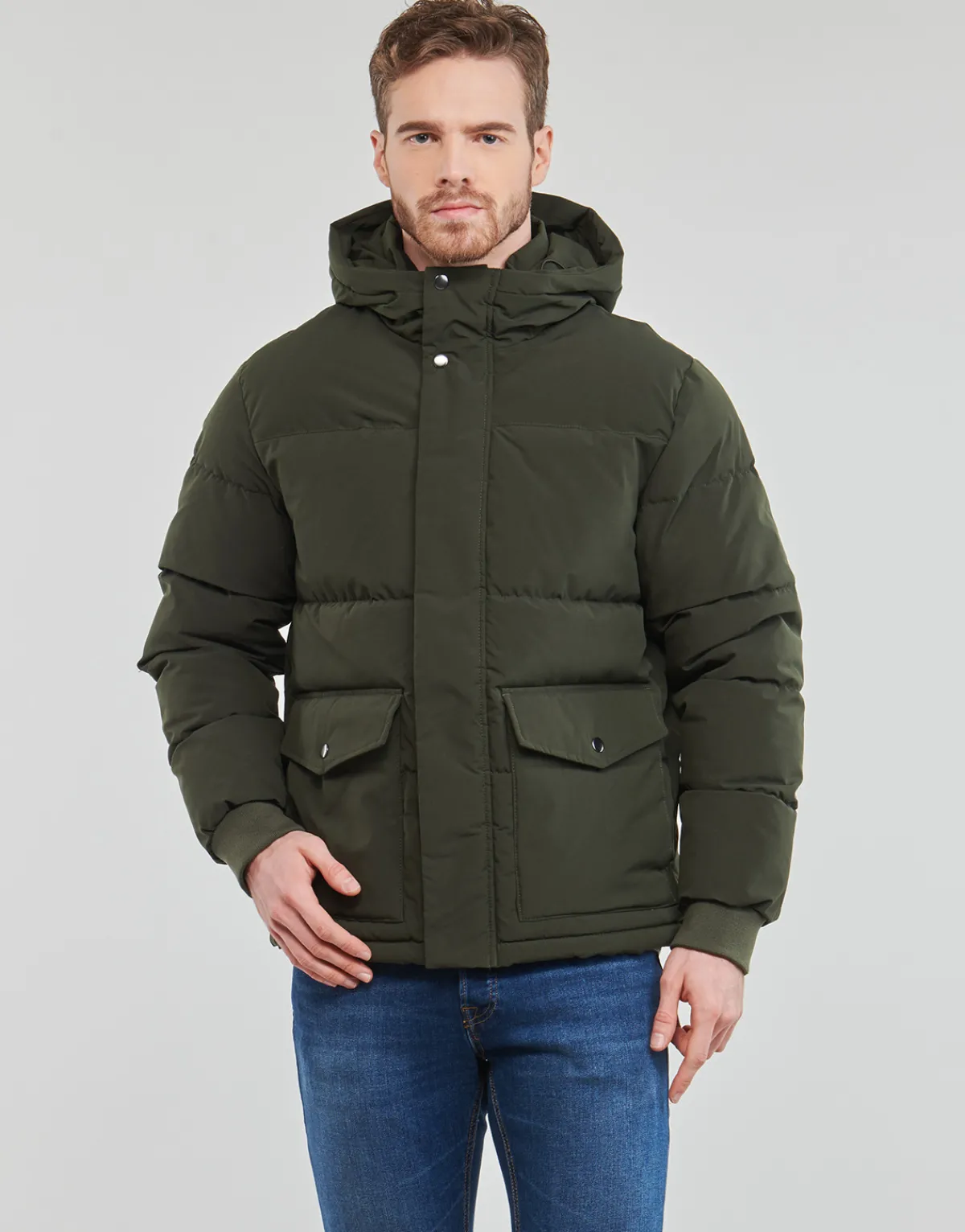 Jack & Jones JJDAVID PUFFER JACKET-Homme Manteaux