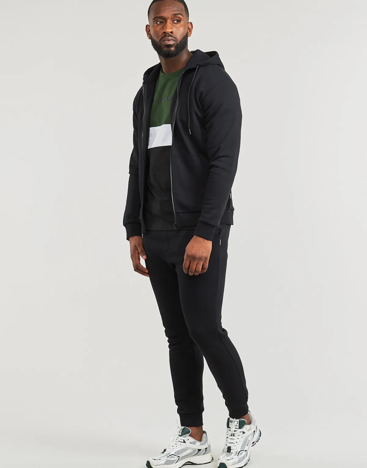Jack & Jones JJEBRADLEY SWEAT ZIP HOOD-Homme Sweats & Polaires