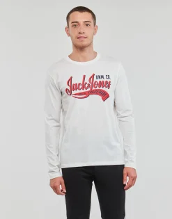 Jack & Jones JJELOGO TEE LS O-NECK 2 COL AW23 SN-Homme T-Shirts & Polos