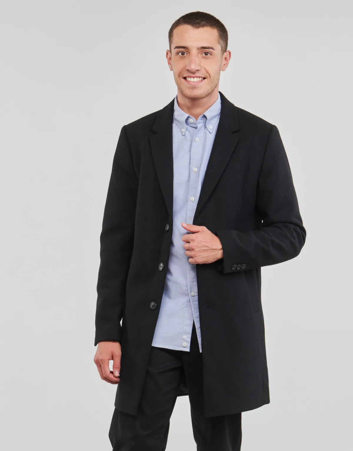 Jack & Jones JJEMORRISON WOOL COAT SN-Homme Manteaux