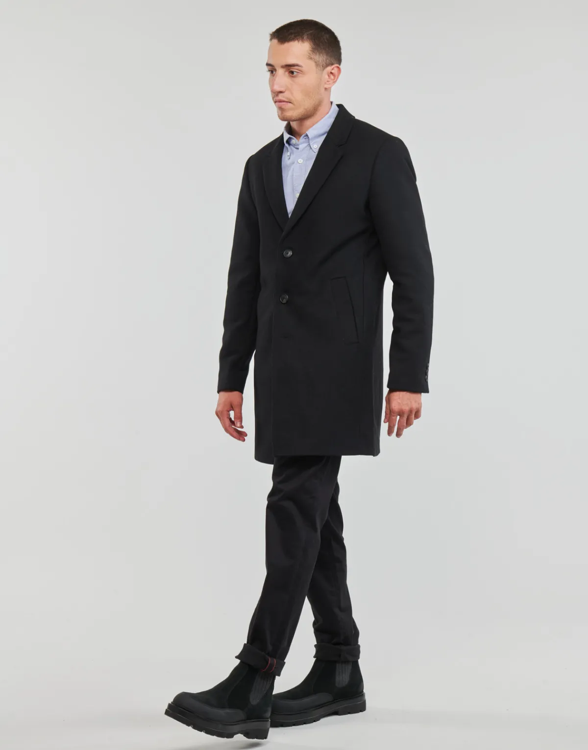 Jack & Jones JJEMORRISON WOOL COAT SN-Homme Manteaux
