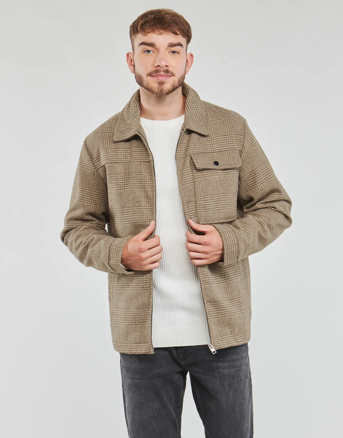 Jack & Jones JJJOHNSON WOOL JACKET-Homme Manteaux