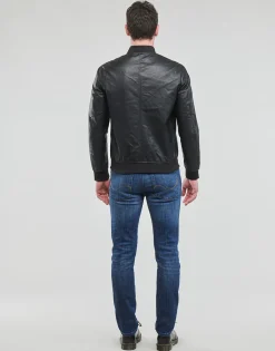 Jack & Jones JJROCKY PU BOMBER-Homme Vestes