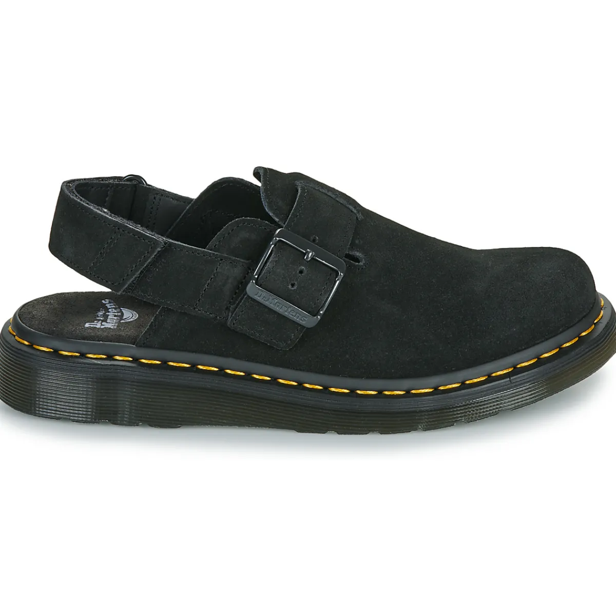Dr. Martens JORGE II Black E.H SUEDE-Homme Mules / Sabots