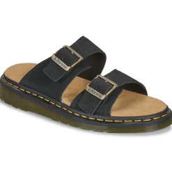 Dr. Martens Josef Black Suede-Homme Mules / Sabots