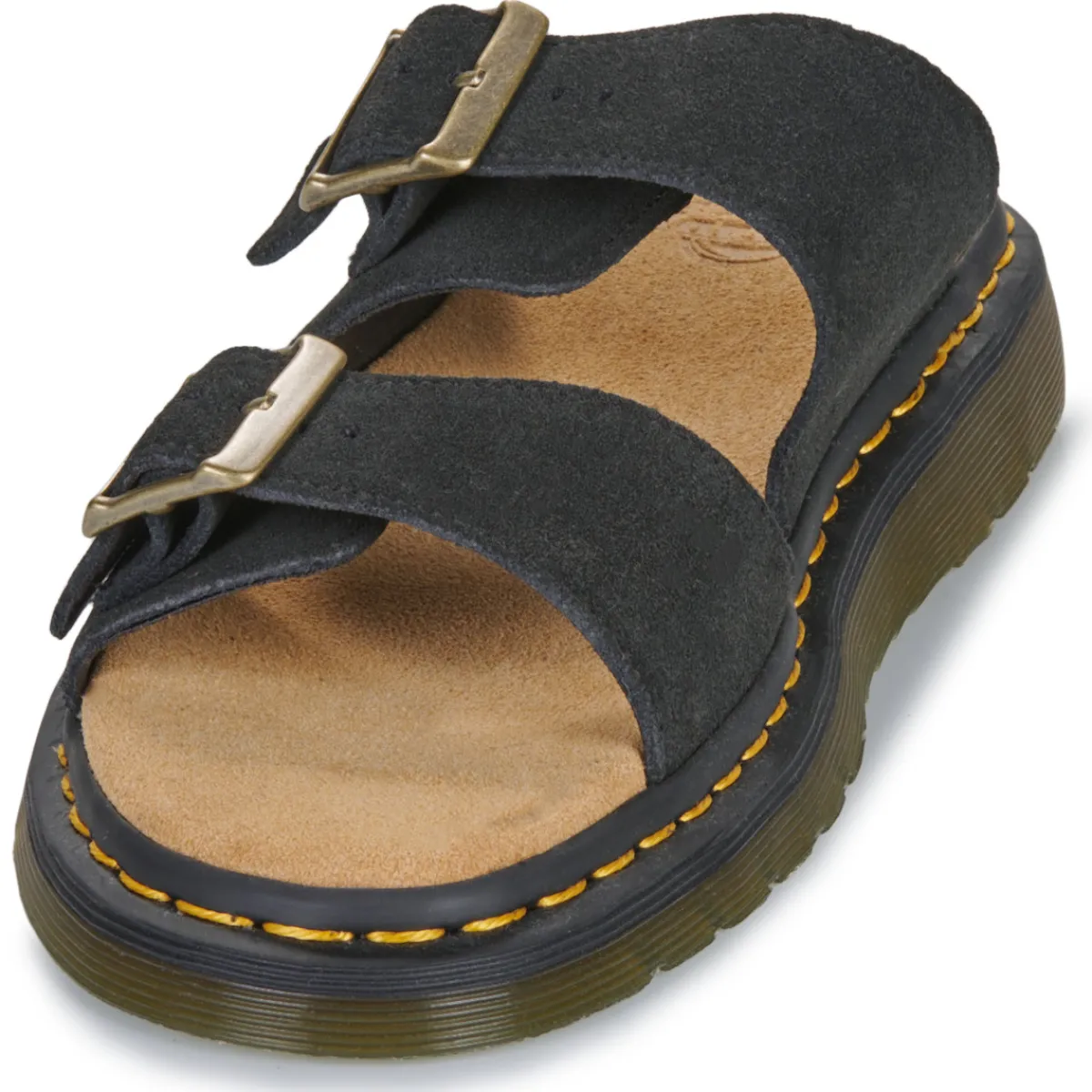 Dr. Martens Josef Black Suede-Homme Mules / Sabots