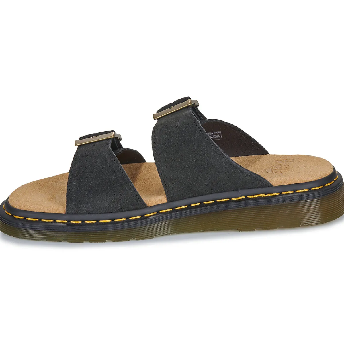 Dr. Martens Josef Black Suede-Homme Mules / Sabots