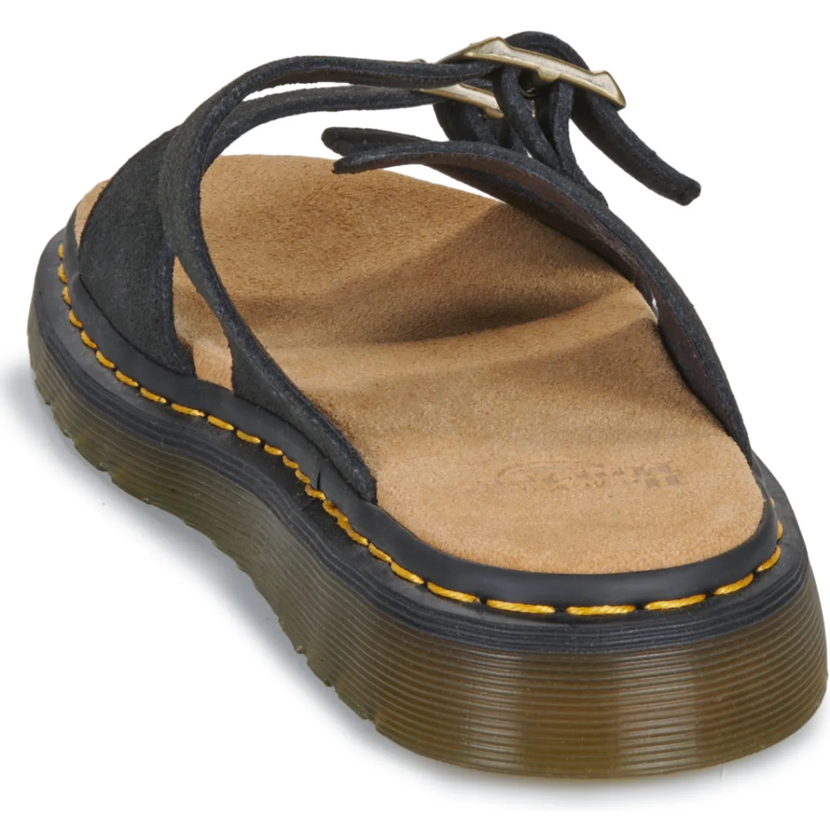 Dr. Martens Josef Black Suede-Homme Mules / Sabots