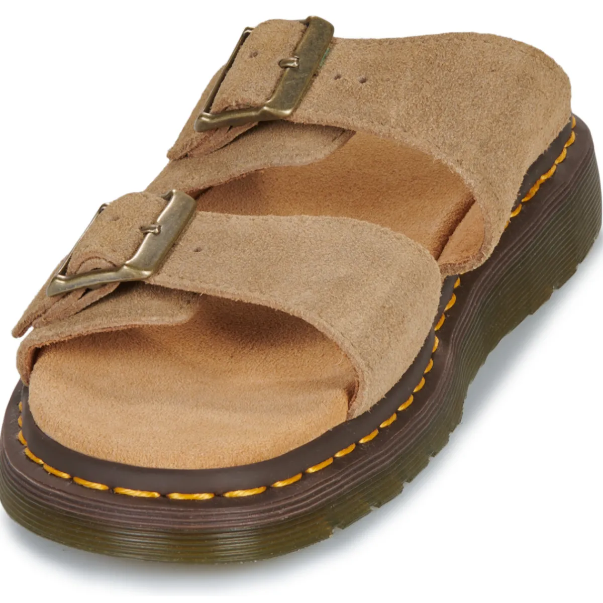 Dr. Martens Josef Savannah Tan Bronx Suede-Homme Mules / Sabots