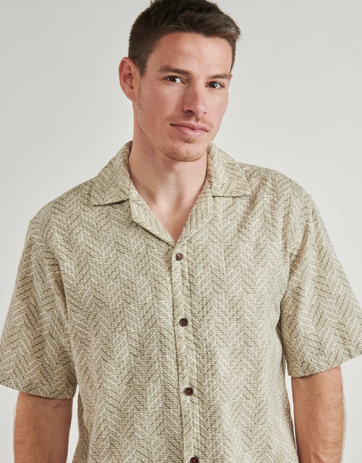 Jack & Jones JPRBLUVINCENT PRINT RESORT S/S SHIRT SN-Homme Chemises