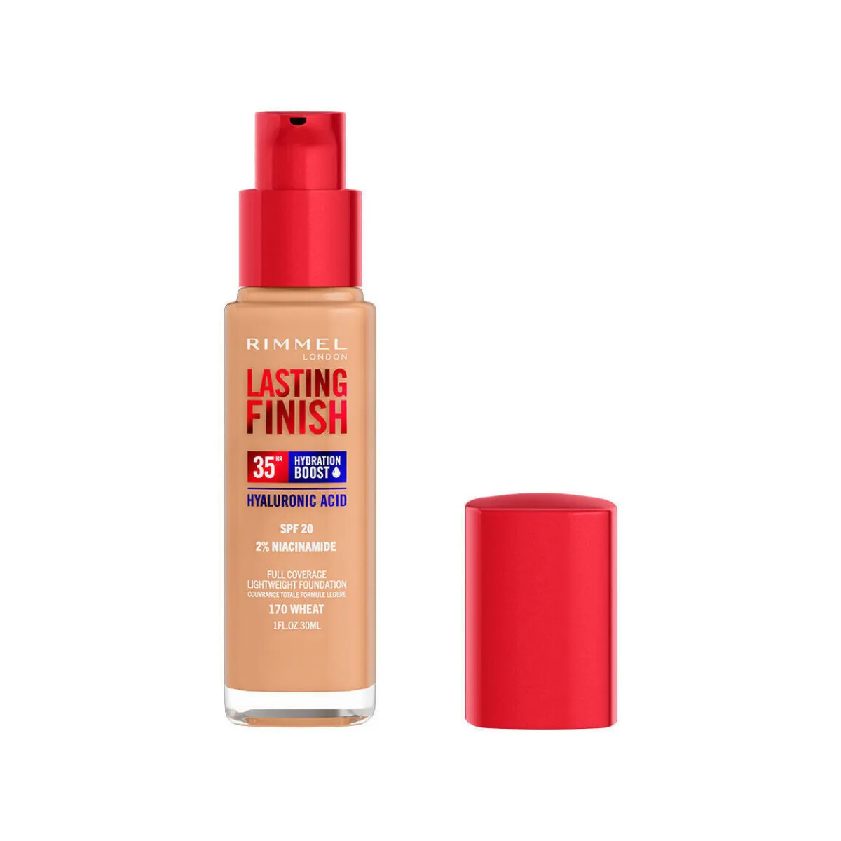 Rimmel London Lasting Finish Boost D&39;hydratation Spf20 170-wheat-Homme Maquillage Teint