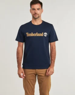 Timberland Linear Logo Short Sleeve Tee-Homme T-Shirts & Polos