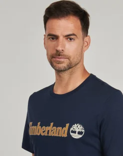 Timberland Linear Logo Short Sleeve Tee-Homme T-Shirts & Polos