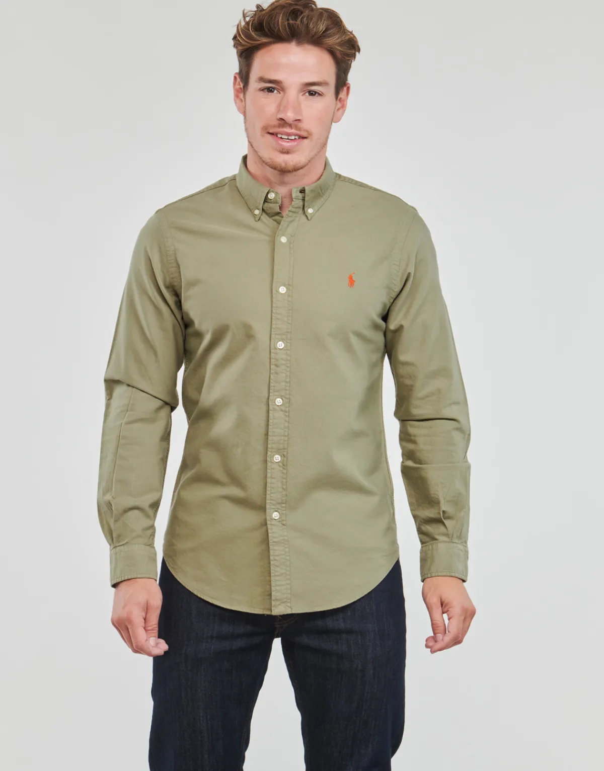 Polo Ralph Lauren LONG SLEEVE-SPORT SHIRT-Homme Chemises
