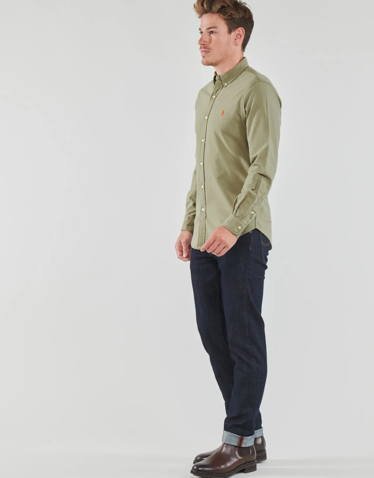 Polo Ralph Lauren LONG SLEEVE-SPORT SHIRT-Homme Chemises