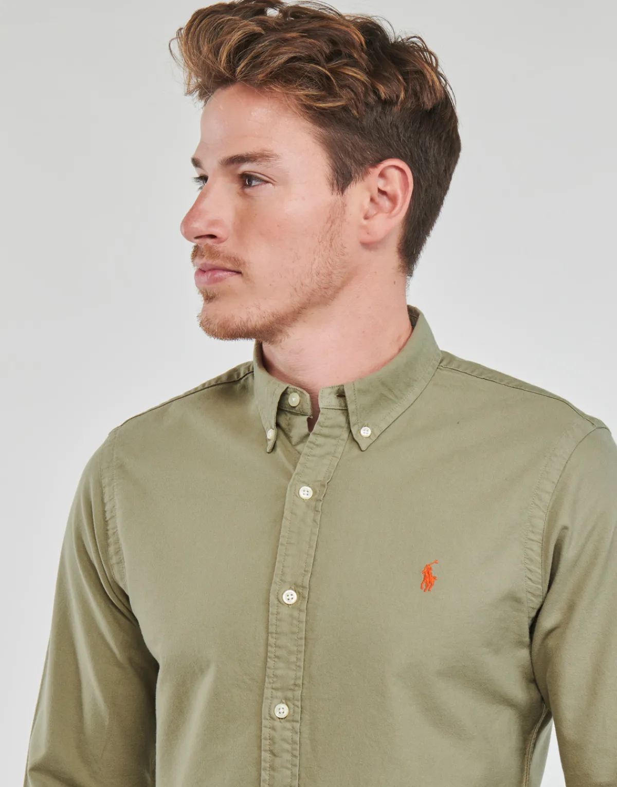 Polo Ralph Lauren LONG SLEEVE-SPORT SHIRT-Homme Chemises