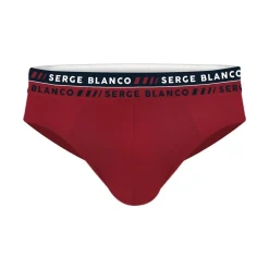 Serge Blanco Lot de 4 slips homme en coton French-Homme Slips