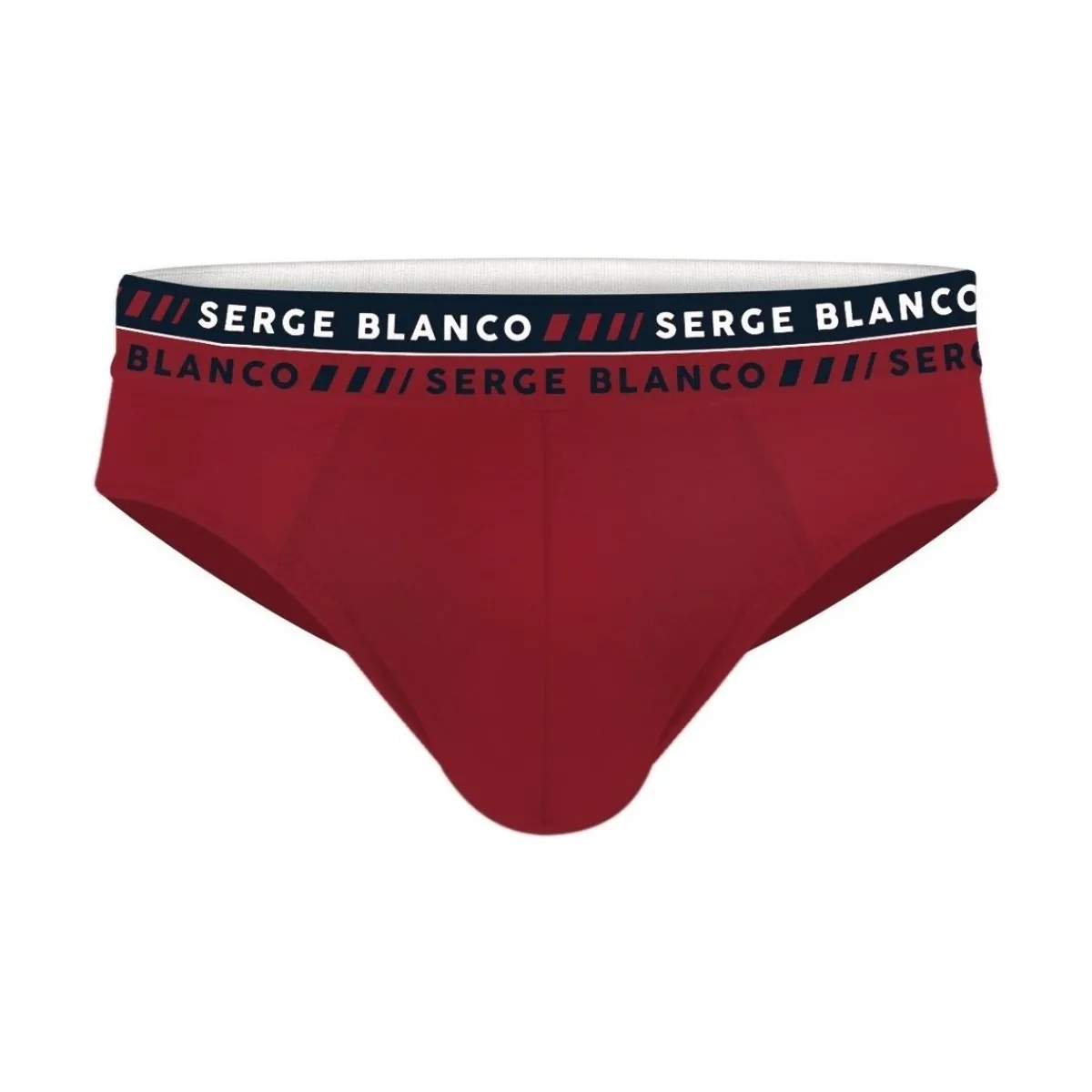 Serge Blanco Lot de 4 slips homme en coton French-Homme Slips