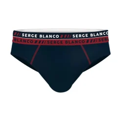 Serge Blanco Lot de 4 slips homme en coton French-Homme Slips