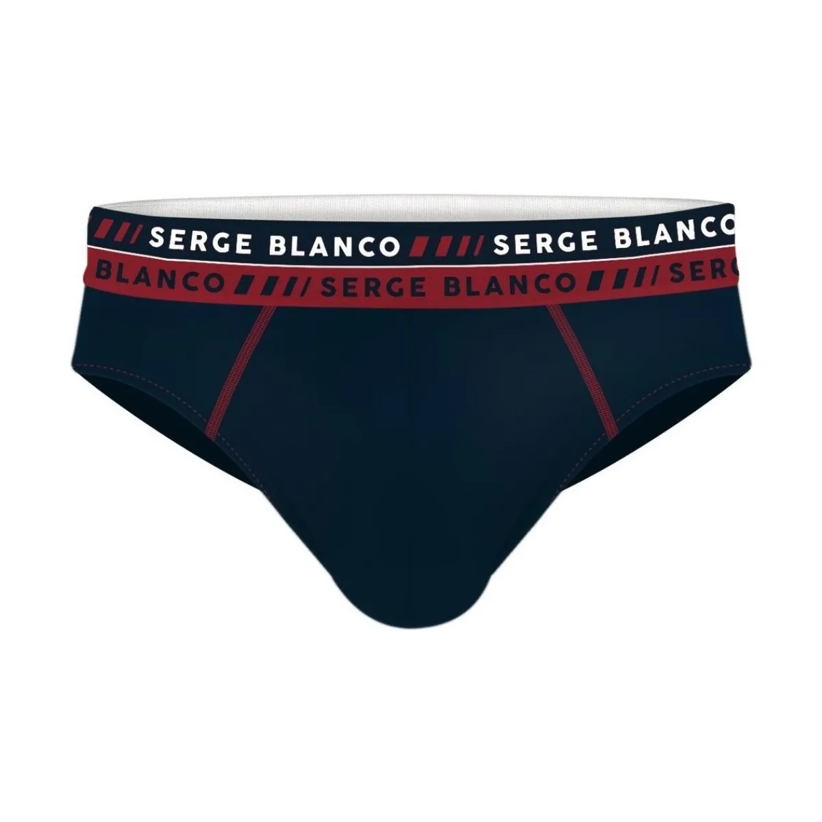 Serge Blanco Lot de 4 slips homme en coton French-Homme Slips