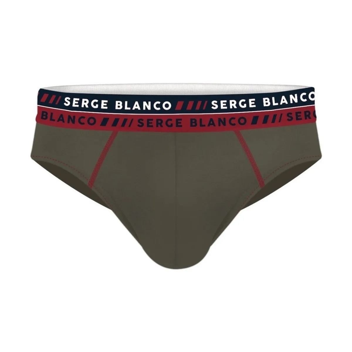 Serge Blanco Lot de 4 slips homme en coton French-Homme Slips