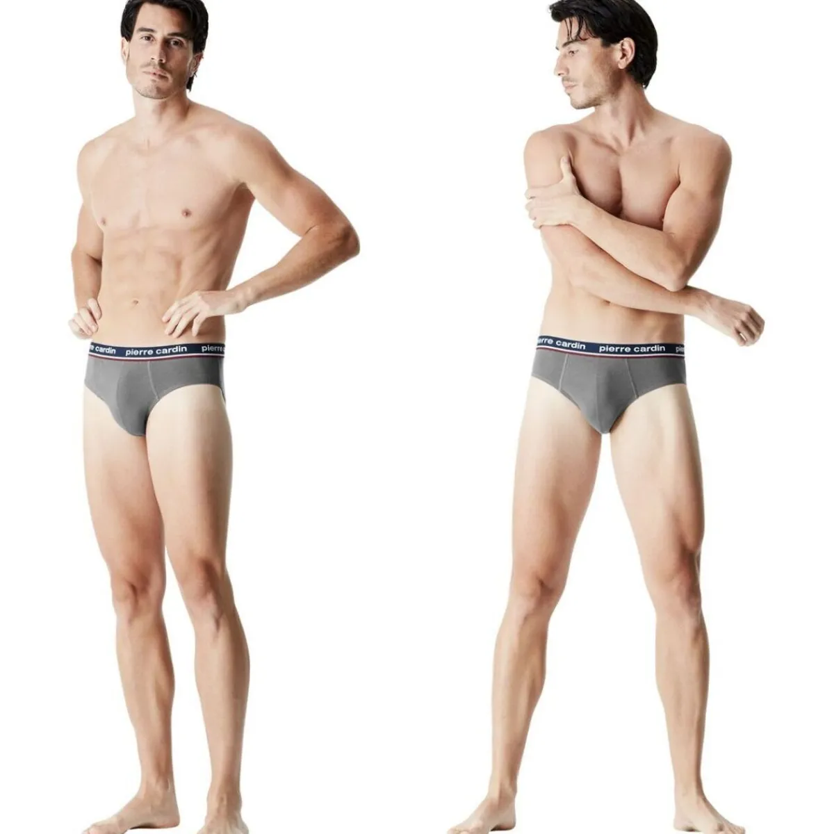 Pierre Cardin Lot de 4 slips homme en coton Uni French-Homme Slips