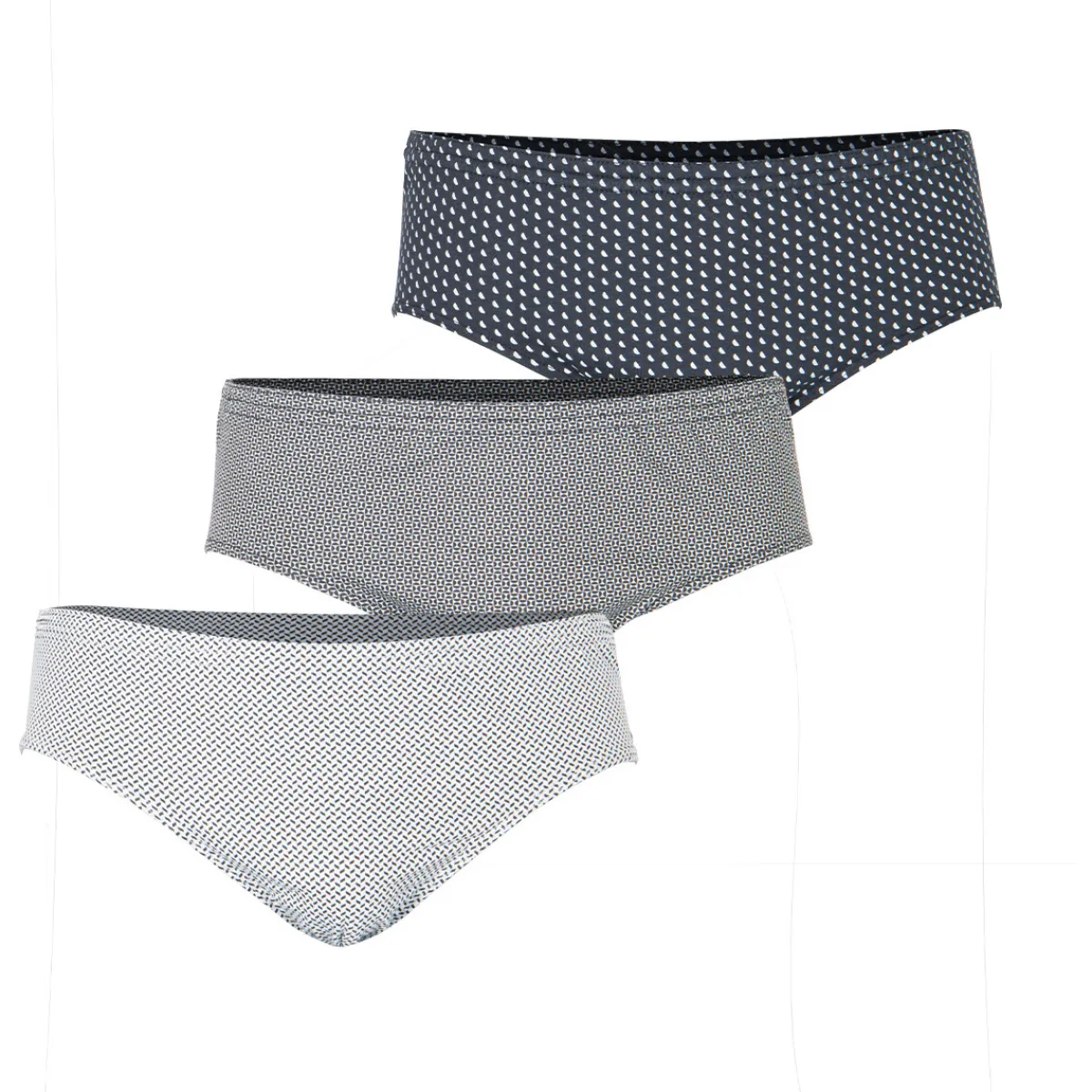 Eminence Lot de 3 slips taille haute fermé homme Trio Fantaisie-Homme Slips