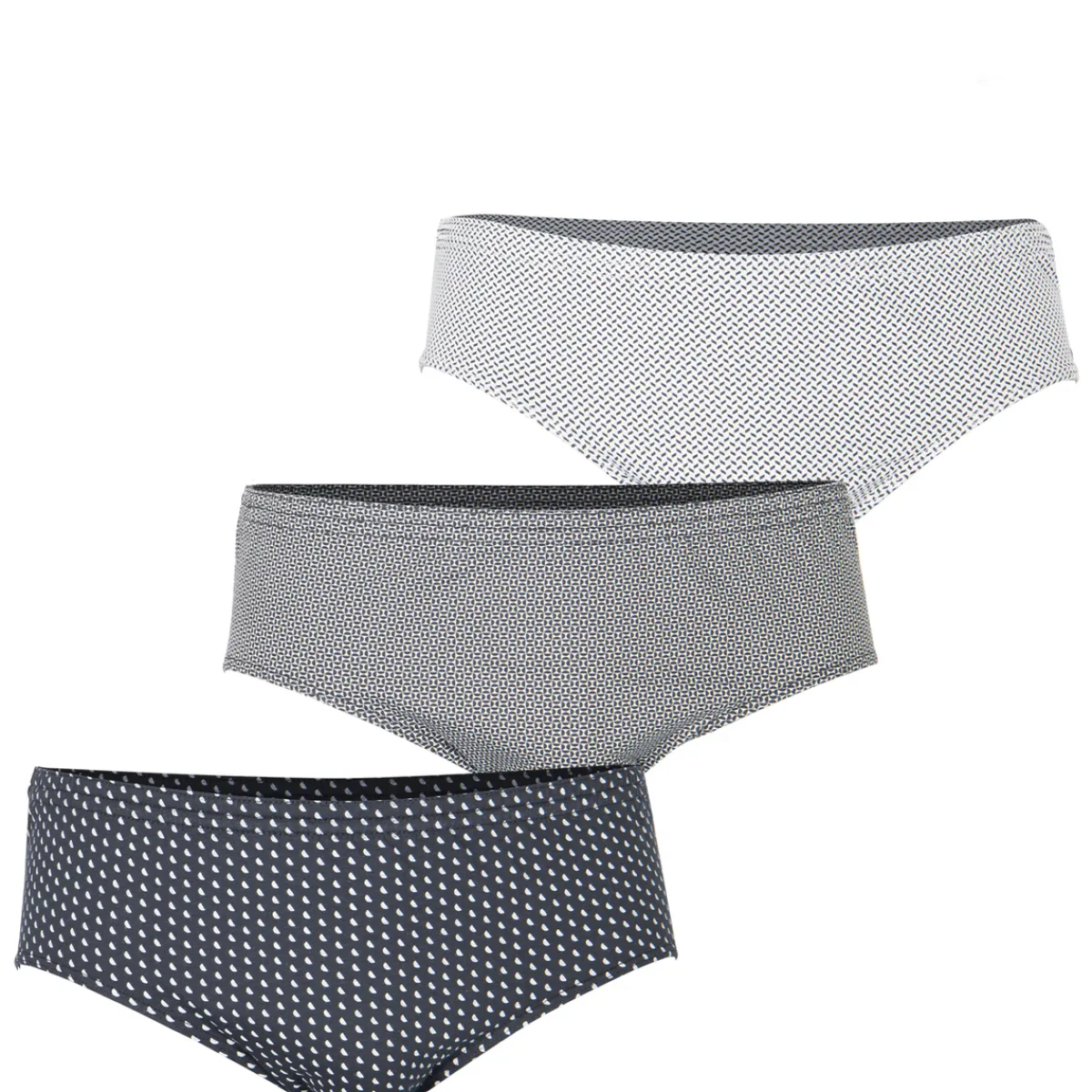 Eminence Lot de 3 slips taille haute fermé homme Trio Fantaisie-Homme Slips
