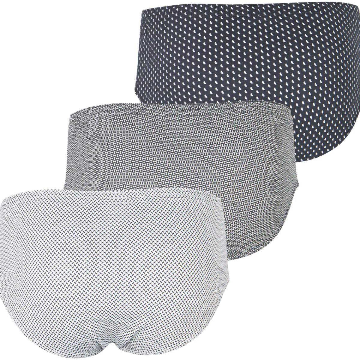 Eminence Lot de 3 slips taille haute fermé homme Trio Fantaisie-Homme Slips