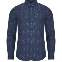 Guess LS SUNSET MELANGE SHIRT-Homme Chemises