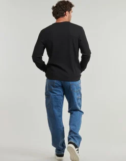 Calvin Klein Jeans LS WAFFLE BADGE CREWNK TEE-Homme T-Shirts & Polos