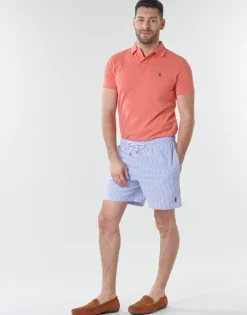 Polo Ralph Lauren MAILLOT DE BAIN A RAYURES EN COTON MELANGE-Homme Maillots & Shorts De Bain